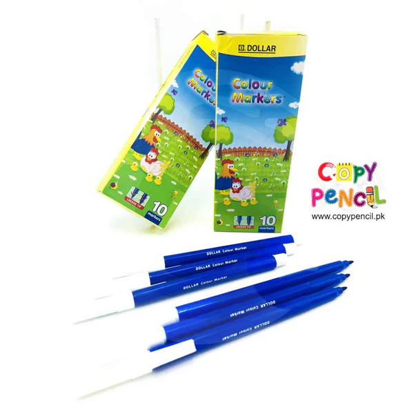 DOLLAR Color Markers Blue