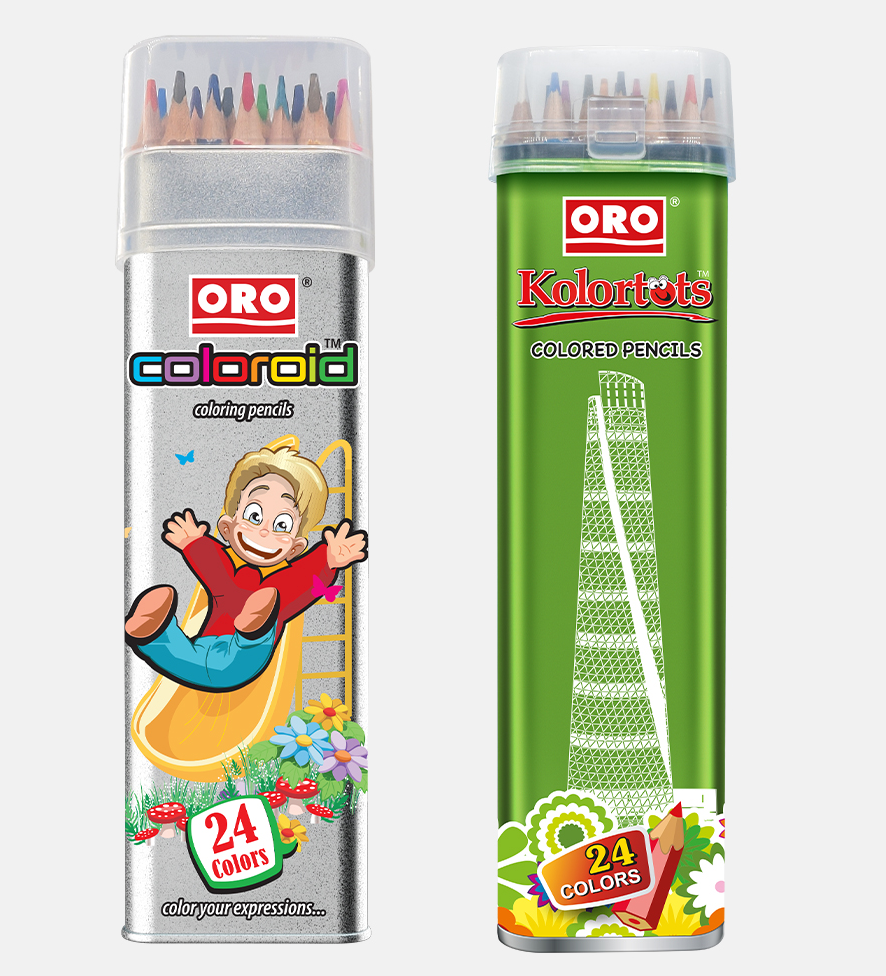 ORO Kolortots New Edition 24 Color Pencil Box